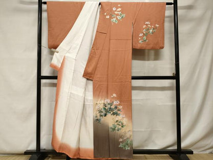 平和屋着物■訪問着 枝花文 暈し染め 金彩 正絹 逸品 CABF9291ev