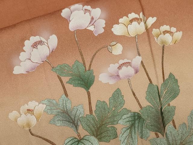 平和屋着物■訪問着 枝花文 暈し染め 金彩 正絹 逸品 CABF9291ev