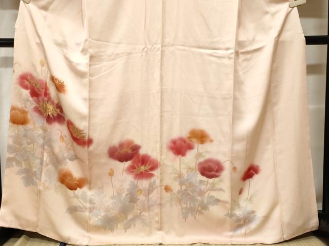 平和屋着物■訪問着　枝花文　暈し染め　金彩　正絹　逸品　CABF9296ev