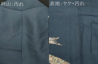 平和屋着物■訪問着 駒刺繍 絞り 松葉菊文 金彩 正絹 逸品 CABF9299ev