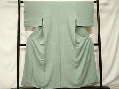 平和屋着物■上質な色無地 薄青色 正絹 逸品 CABF9313ev
