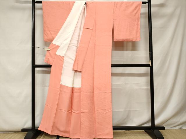 平和屋着物●上質な色無地　桃色　正絹　逸品　AABH3758cs 平和屋着物○上質な色無地 桃色 正絹 逸品 AABH3758csの通販 by 平和屋