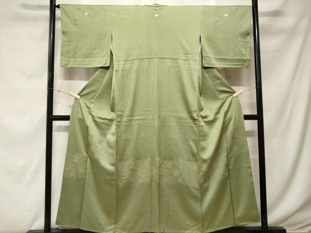平和屋着物■豪華色留袖 横段吉祥花文 銀糸 正絹 逸品 CABF9320ev