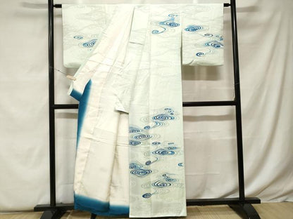 平和屋着物■訪問着　流水文　金彩　正絹　逸品　CABF9325ev