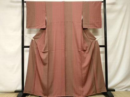 平和屋着物■上質な小紋　花間道　正絹　逸品　未使用　CABF9332ev