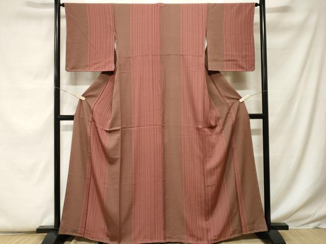 平和屋着物■上質な小紋　花間道　正絹　逸品　未使用　CABF9332ev