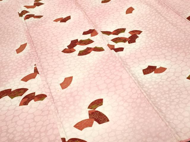 平和屋着物●上質な小紋　舞桜　正絹　逸品　AABF4318cs 平和屋着物○上質な小紋 舞桜 正絹 逸品 AABF4318csの通販はau PAY