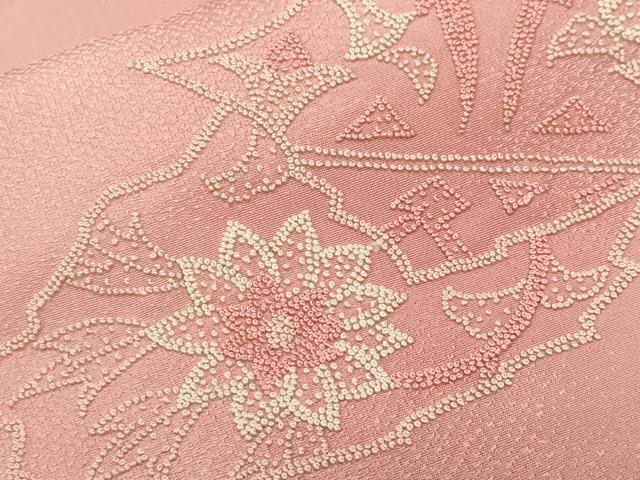 平和屋着物■中国三大刺繍 相良刺繍 訪問着 花唐草文 暈し染め 正絹 逸品 CABF9351ev