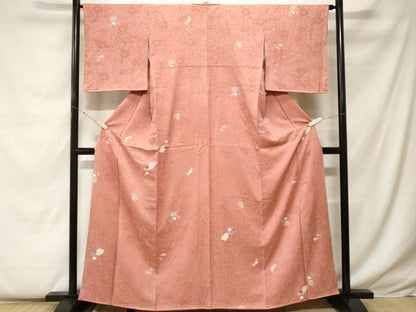平和屋着物■上質な小紋 籬花文 辻が花地紋 正絹 逸品 CABF9353ev