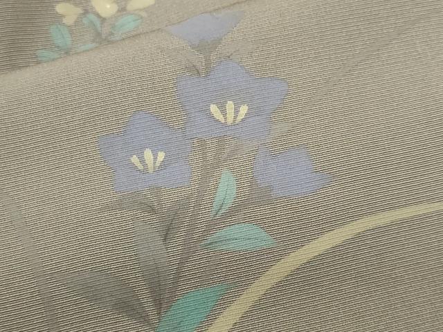 平和屋着物■訪問着 地紙万寿菊草花文 暈し染め 金彩 正絹 逸品 CABF9354ev