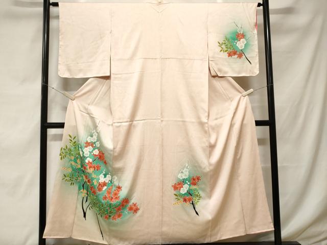 平和屋着物■訪問着 枝楓梅文 暈し染め 正絹 逸品 未使用 CABF9372ev