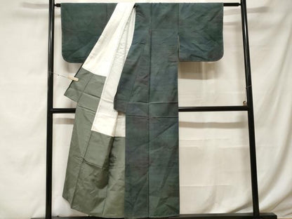平和屋着物■上質な紬 霞文 正絹 逸品 未使用 CABF9374ev