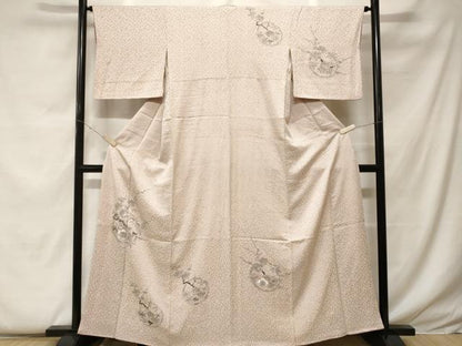 平和屋着物■訪問着 刺繍 松竹梅 銀糸 正絹 逸品 CABF9376ev