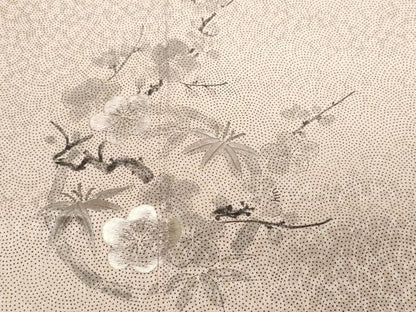 平和屋着物■訪問着 刺繍 松竹梅 銀糸 正絹 逸品 CABF9376ev