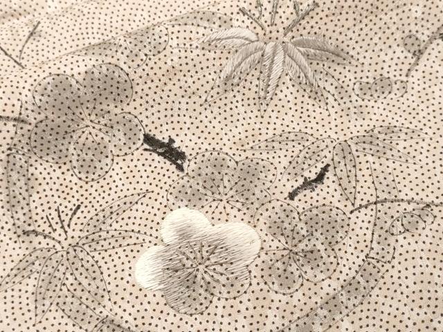 平和屋着物■訪問着 刺繍 松竹梅 銀糸 正絹 逸品 CABF9376ev