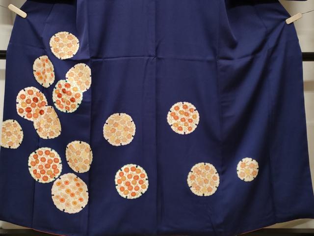 平和屋着物■訪問着 刺繍 雪輪花唐草文 金糸 正絹 逸品 CABF9385ev