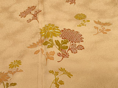 平和屋着物■訪問着 駒刺繍 枝花文 金彩 正絹 逸品 CABF9393ev