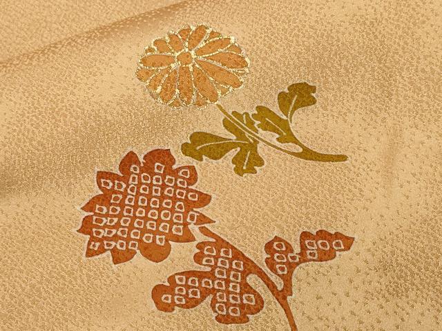 平和屋着物■訪問着 駒刺繍 枝花文 金彩 正絹 逸品 CABF9393ev