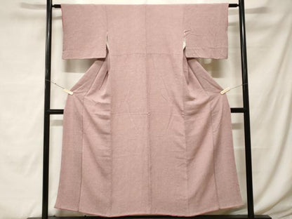 平和屋着物■上質な小紋 鹿の子文様 正絹 逸品 CABF9394ev