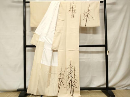 平和屋着物■訪問着 樹林文 正絹 逸品 CABF9396ev