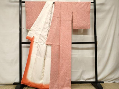 平和屋着物■大変加工の良い総絞り小紋 正絹 逸品 CABF9398ev