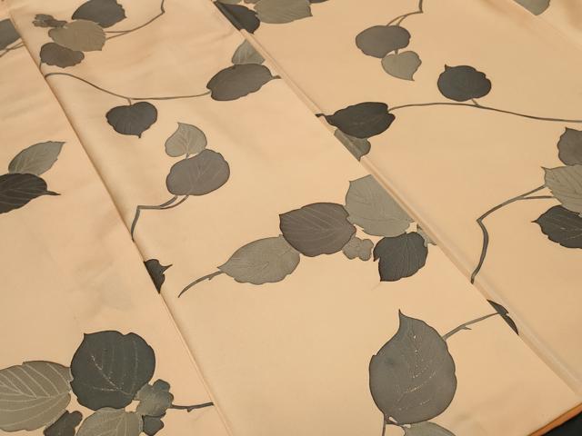 平和屋着物■上質な小紋 地紋起こし 枝花文 金彩 正絹 逸品 CABF9400ev