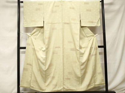 平和屋着物■上質な小紋 横段文 金彩 正絹 逸品 CABF9407ev