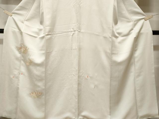 平和屋着物■訪問着 総刺繍 駒刺繍 花蝶文 金糸 正絹 逸品 CABF9411ev