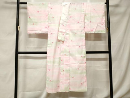 平和屋着物■長襦袢　無双仕立て　絞り　エ霞文　暈し染め　洗える着物　CABF9465ev