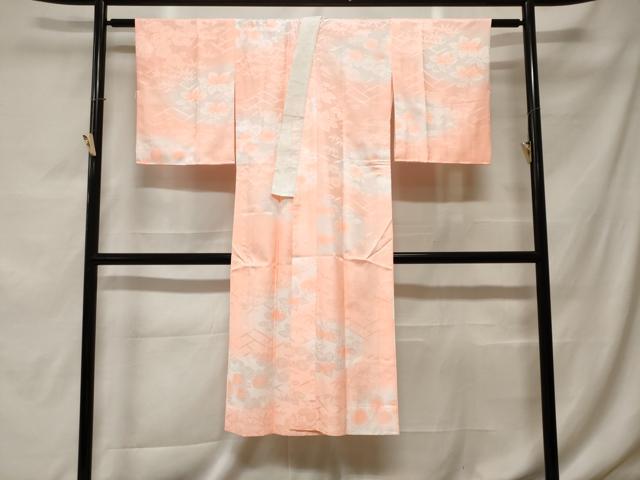 平和屋着物■長襦袢　無双仕立て　檜垣桐菊地紋　暈し染め　洗える着物　CABF9466ev