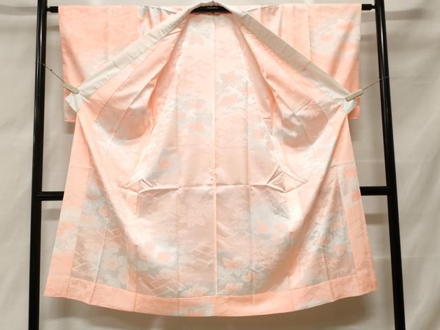 平和屋着物■長襦袢　無双仕立て　檜垣桐菊地紋　暈し染め　洗える着物　CABF9466ev