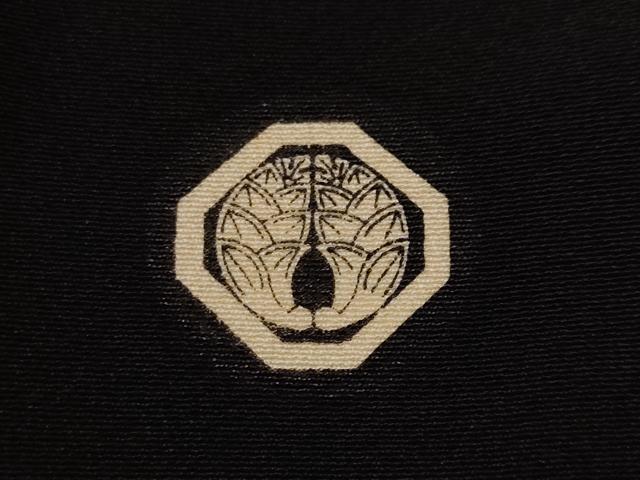 平和屋着物■豪華黒留袖　駒刺繍　尾長鳥笹椿梅文　金彩　正絹　逸品　CABF9521ev