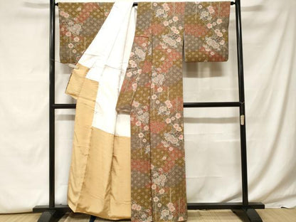 平和屋着物■上質な小紋 辻が花 暈し染め 正絹 逸品 CABF9542ev