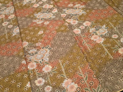 平和屋着物■上質な小紋 辻が花 暈し染め 正絹 逸品 CABF9542ev