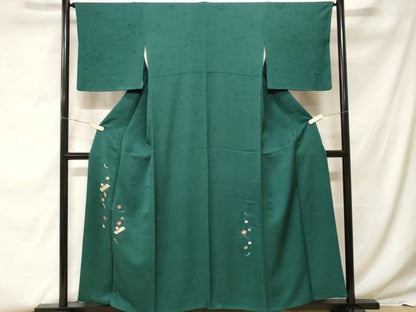 平和屋着物■色留訪問着 刺繍 溢れ松葉吹き寄せ文 鈴乃屋扱い 正絹 逸品 CABF9544ev