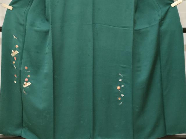 平和屋着物■色留訪問着 刺繍 溢れ松葉吹き寄せ文 鈴乃屋扱い 正絹 逸品 CABF9544ev