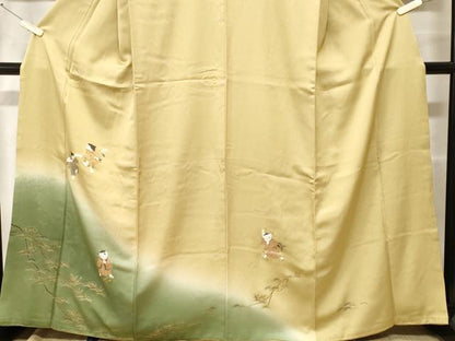 平和屋着物■訪問着 童子遊び 暈し染め 金彩 正絹 逸品 CABF9545ev