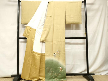 平和屋着物■訪問着 童子遊び 暈し染め 金彩 正絹 逸品 CABF9545ev