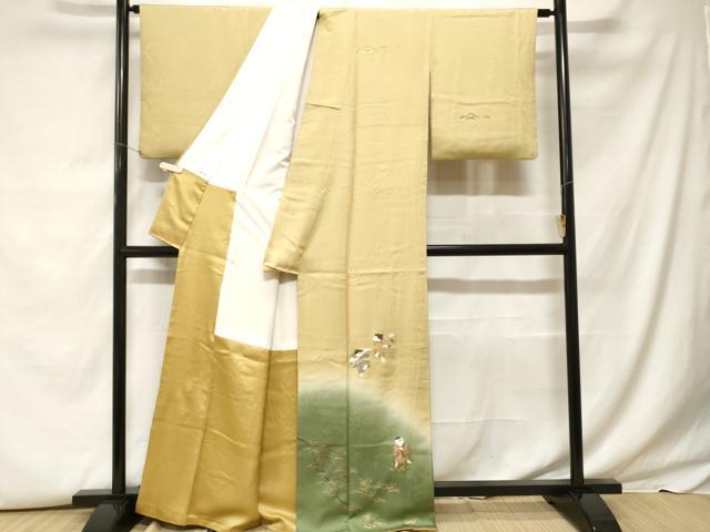 平和屋着物■訪問着 童子遊び 暈し染め 金彩 正絹 逸品 CABF9545ev