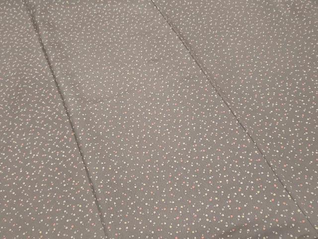 平和屋着物■上質な小紋 舞小花文 正絹 逸品 CABF9553ev