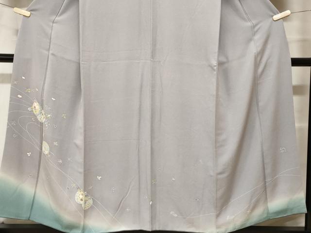 平和屋着物■訪問着 作家物 吹き寄せ花丸文 暈し染め 正絹 逸品 CABF9555ev