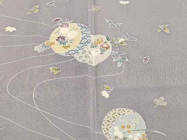 平和屋着物■訪問着 作家物 吹き寄せ花丸文 暈し染め 正絹 逸品 CABF9555ev