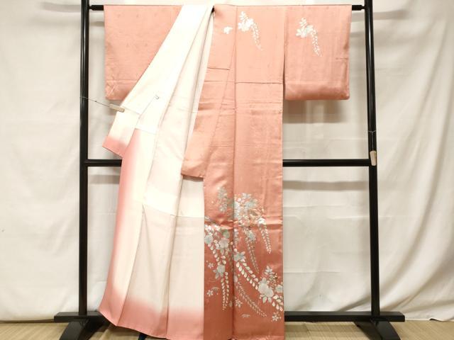 平和屋着物■中国三大刺繍　スワトウ刺繍　訪問着　辻が花　暈し染め　銀彩　正絹　逸品　CABF9556ev