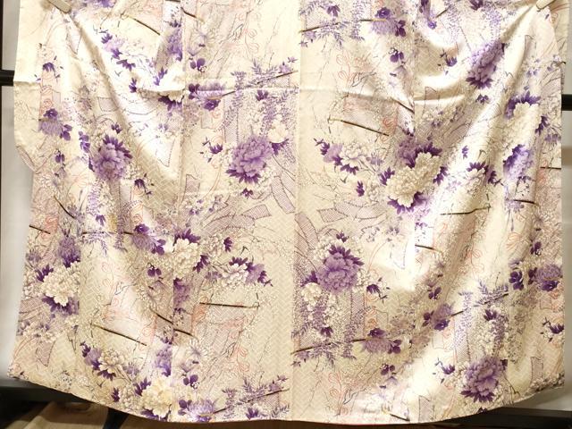 平和屋着物■豪華振袖　几帳草花文　金彩　正絹　逸品　CABF9560ev