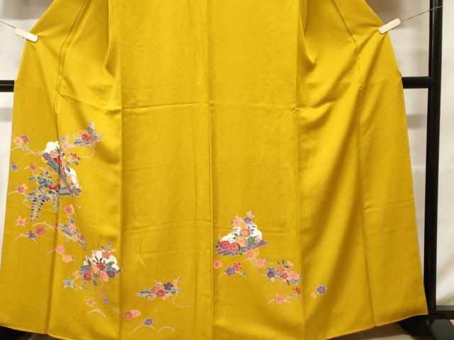 平和屋着物■訪問着 花筏文 正絹 逸品 CABF9566ev