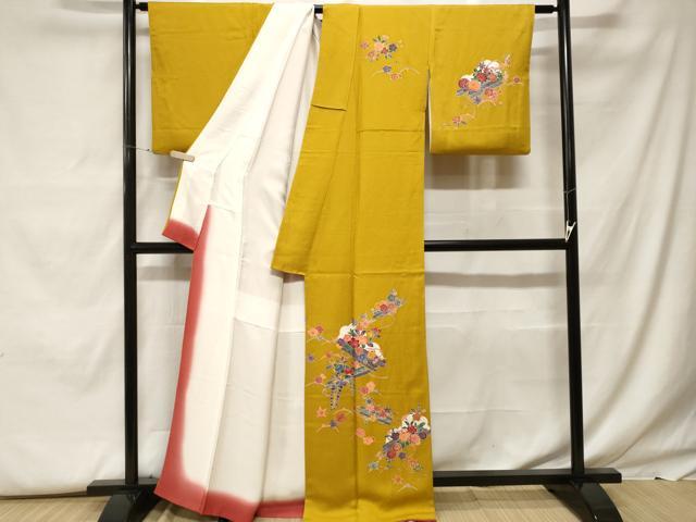 平和屋着物■訪問着 花筏文 正絹 逸品 CABF9566ev