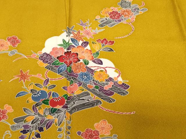平和屋着物■訪問着 花筏文 正絹 逸品 CABF9566ev