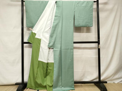 平和屋着物■上質な小紋　舞花文　金彩　正絹　逸品　CABF9573ev