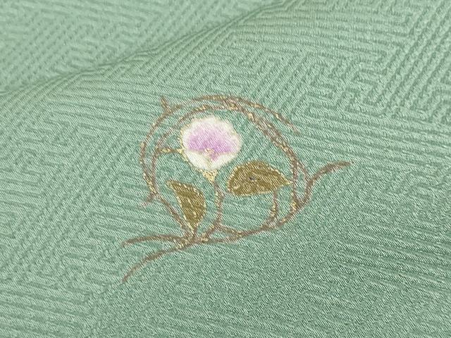 平和屋着物■上質な小紋　舞花文　金彩　正絹　逸品　CABF9573ev