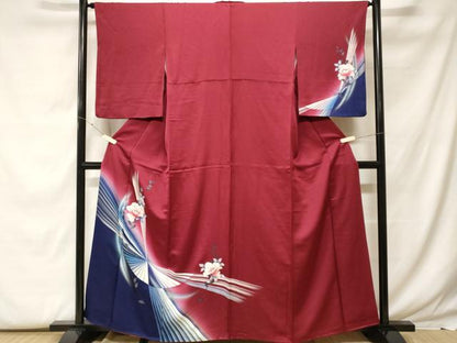 平和屋着物■訪問着 枝花文 暈し染め 金銀彩 正絹 逸品 CABF9575ev